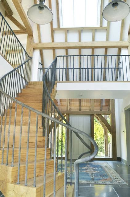Galleried landing and oak staircase